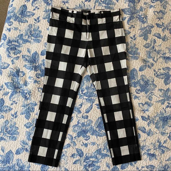 Gingham Cropped Pant - Size 8 - Picture 2 of 9